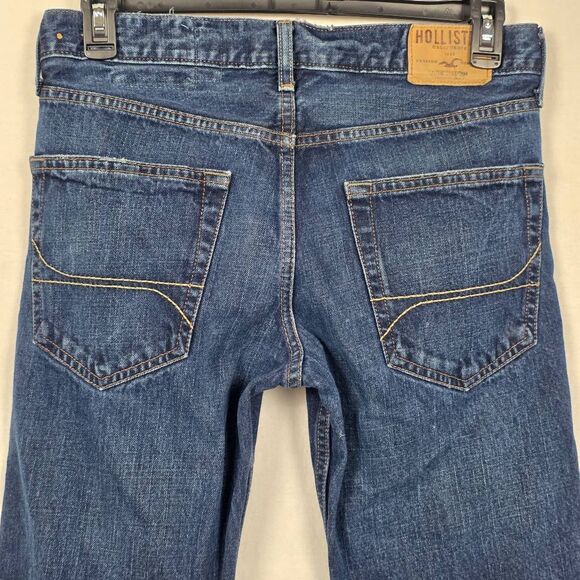 Hollister Button Fly Straight Jeans W31 L32 100% Cotton - Picture 5 of 13